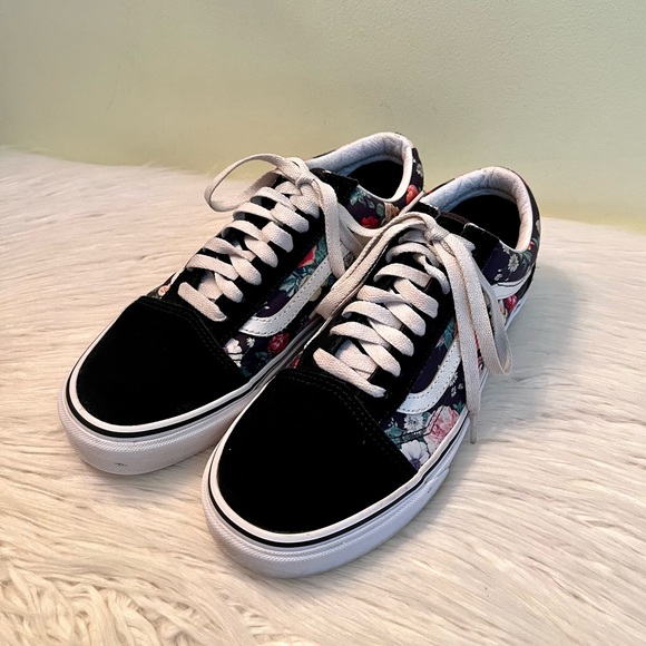 Vans Old Skool Garden Floral Sneakers Size 8W - Picture 2 of 6